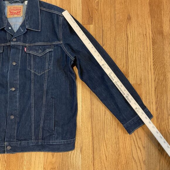 Levi's XXL Signature Denim Jean Jacket Button Up Trucker Coat Mens Red Tag - Picture 8 of 9
